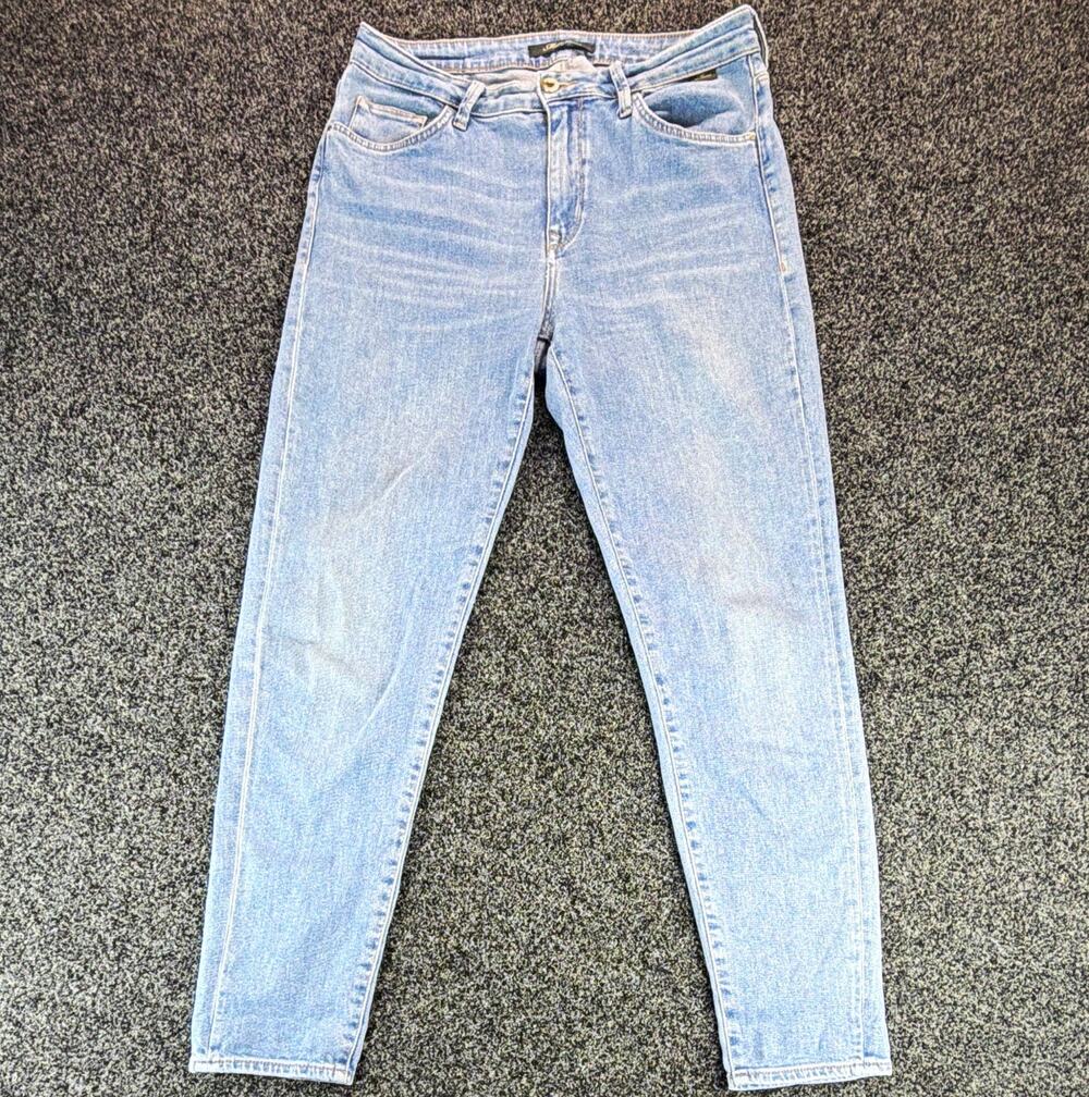Mavi Women’s Light Wash Blue Skinny Slim Fit Mid Rise 5-Pocket Stretch 8